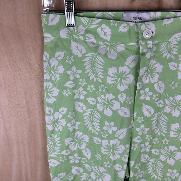 Urban Outfitters Green 90's Hawaiian Print Pants – Size 8 - Picture 3 of 6